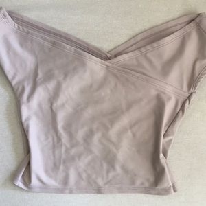KORTNI Jeane blush purple off the shoulder top